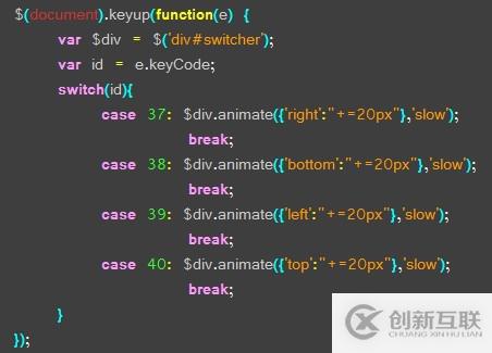 [置顶]       jQuery：用方向键控制层的移动