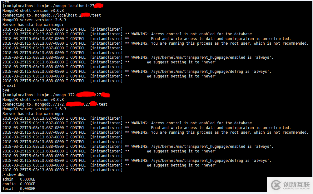 如何在MongoDB 3.6中设置bind_ip