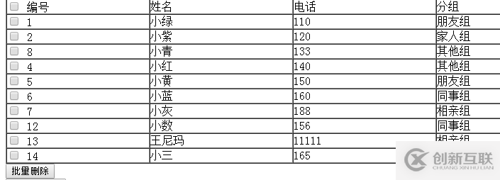 php如何实现批量删除操作