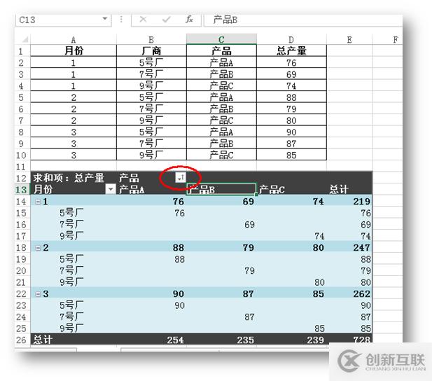 C#怎么操作Excel数据透视表