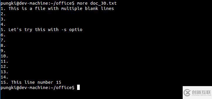 CentOS中逐页显示长文本文件的命令用法