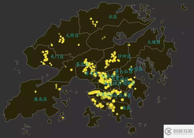 Python怎么实现香港地图、房价可视化和绘制气泡图