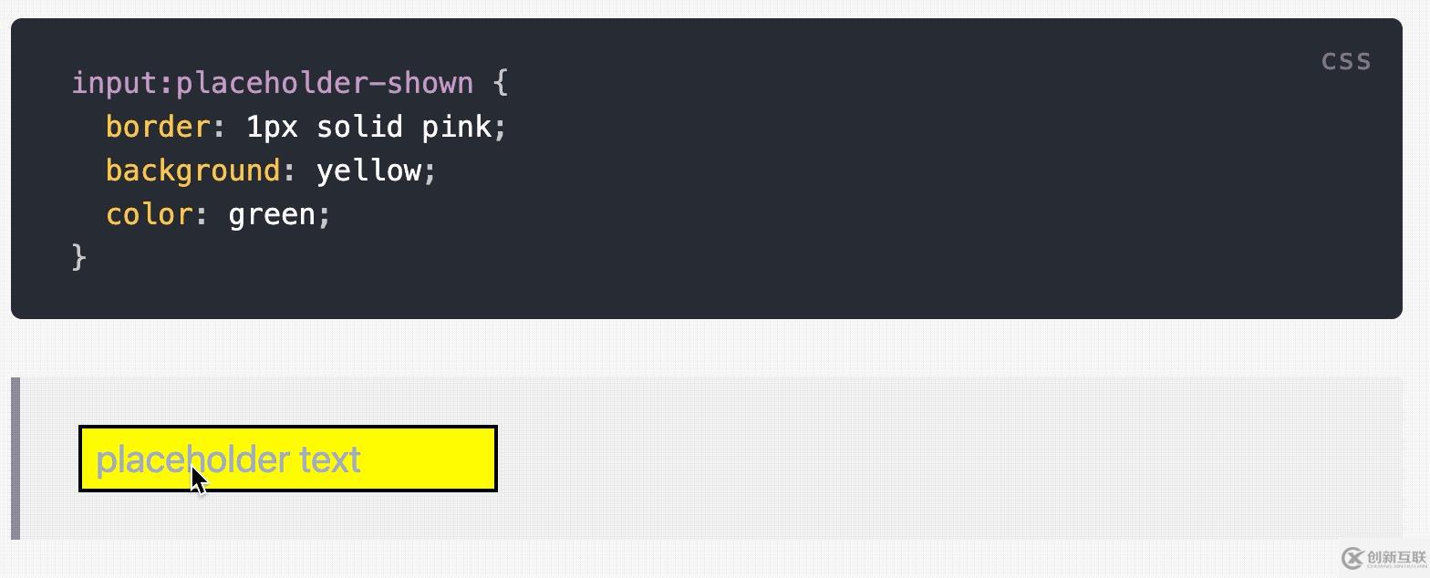 CSS中placeholder-shown的工作原理及应用