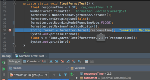 Java中NumberFormat格式化float类型bug的示例分析