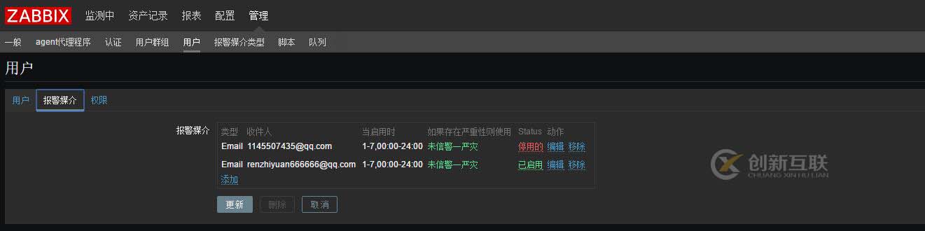 zabbix3.x邮件报警简单笔记！