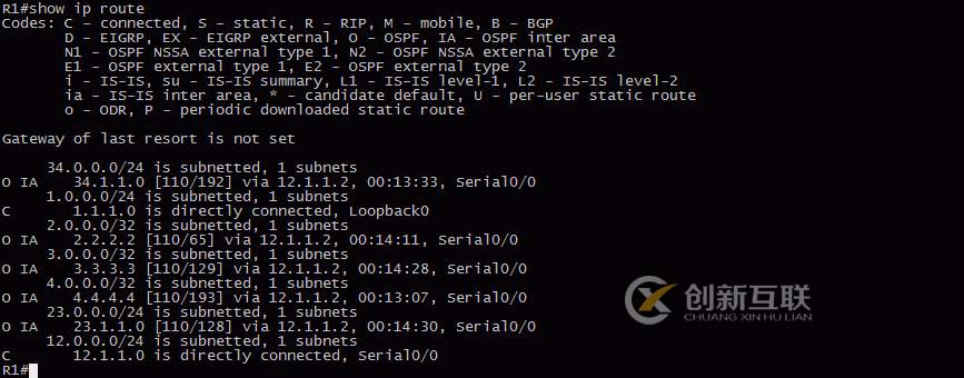 24、OSPF配置实验之不规则区域多进程双向重分布