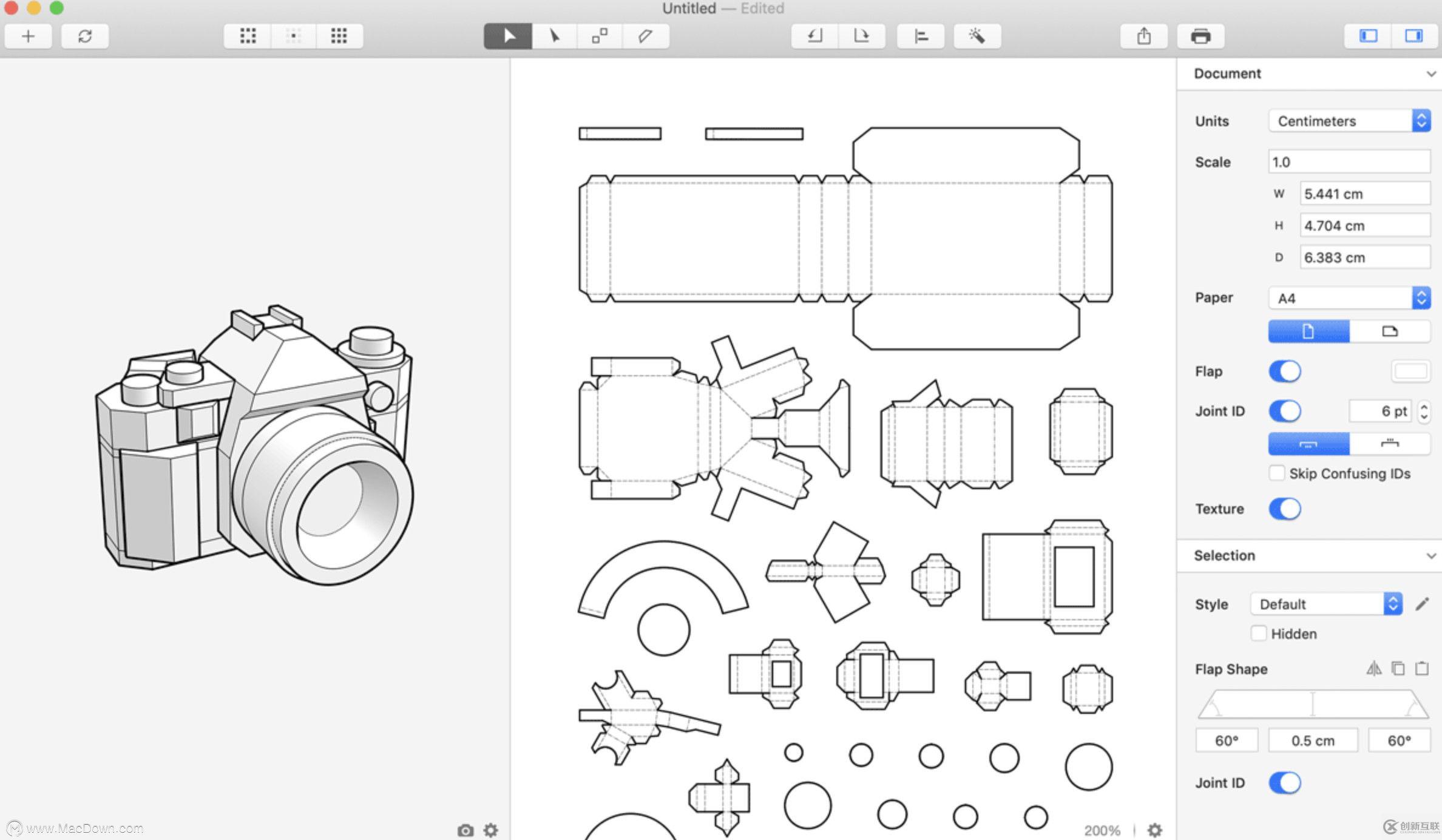 Unfolder for mac(三维折纸设计软件)