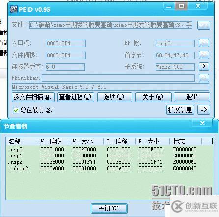 北斗ncpack的简单脱壳。