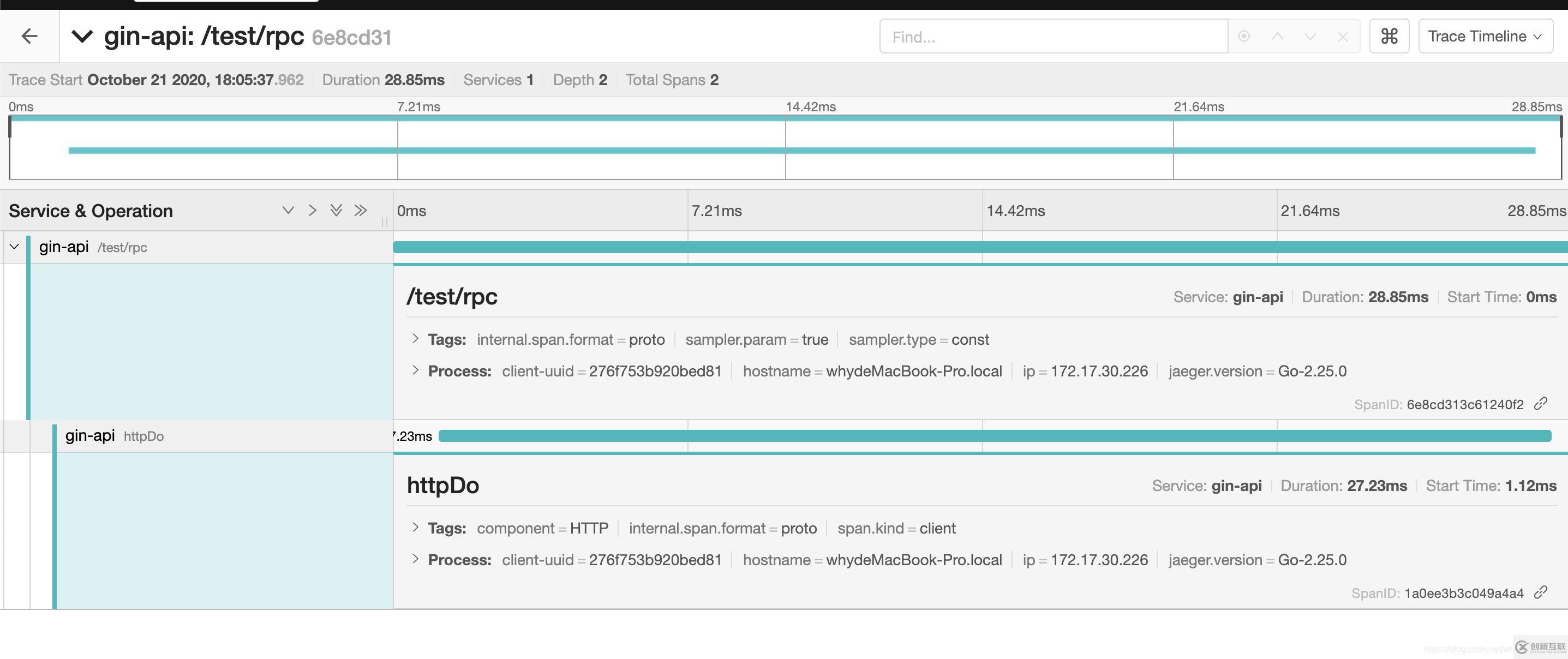 GoLang实现基于gin+jaeger的opentracing中间件的示例