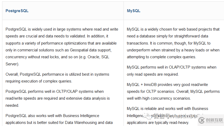 MYSQL和PostgreSQL哪个更好