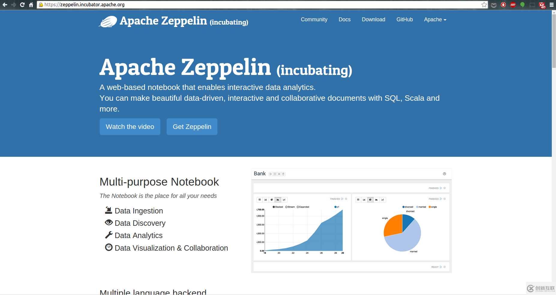 Apache Zeppelin Notebook和R的示例分析