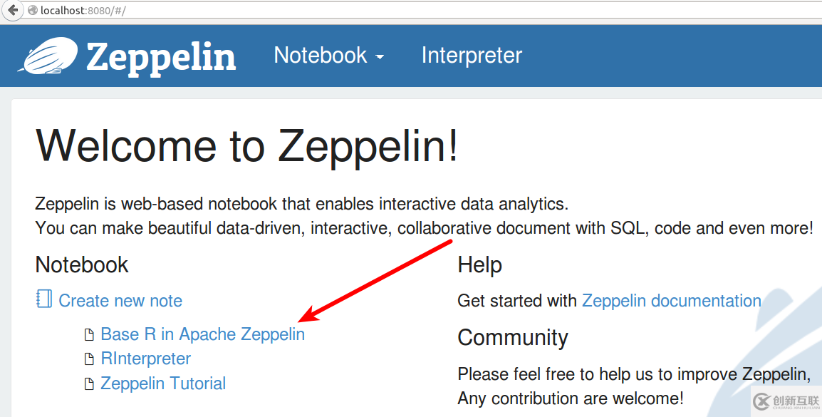 Apache Zeppelin Notebook和R的示例分析