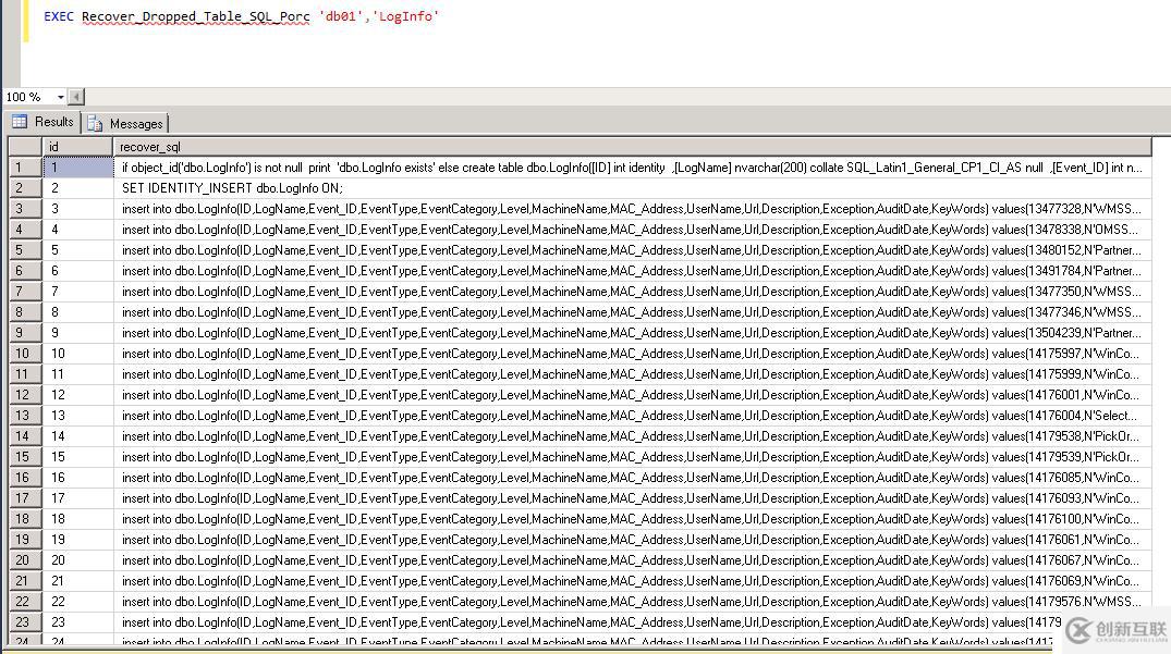 SQLServer无需Restore恢复误删表(二)：恢复表数据