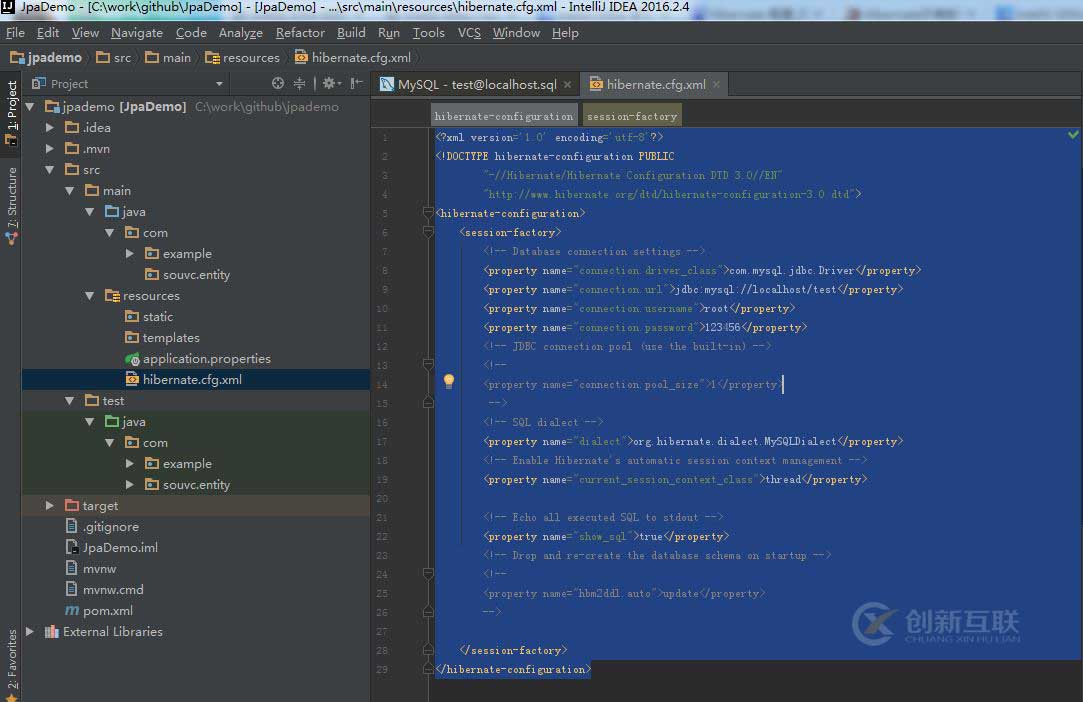 Intellij IDEA怎么通过数据库表生成带注解的实体类