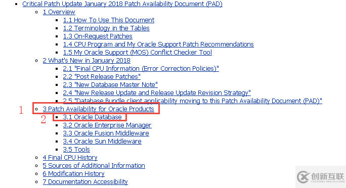 Oracle CPU补丁包查找下载的方法
