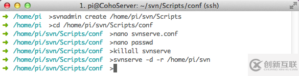 树莓派上如何安装SVN服务器