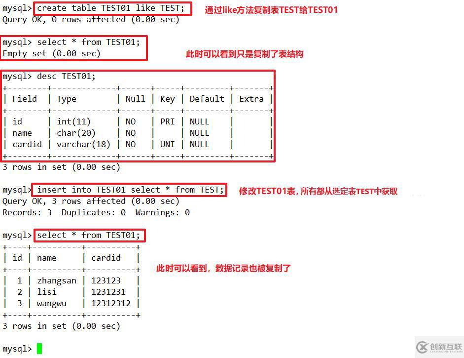 MySQL数据库高级操作示例