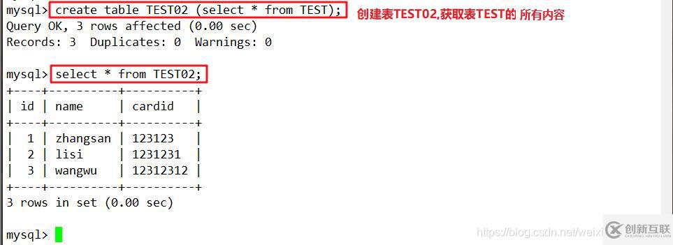 MySQL数据库高级操作示例