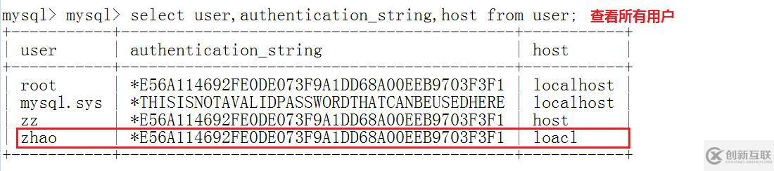 mysql数据库---用户及密码管理