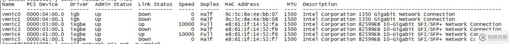 VMware 升级esxi网卡驱动的几个相关命令