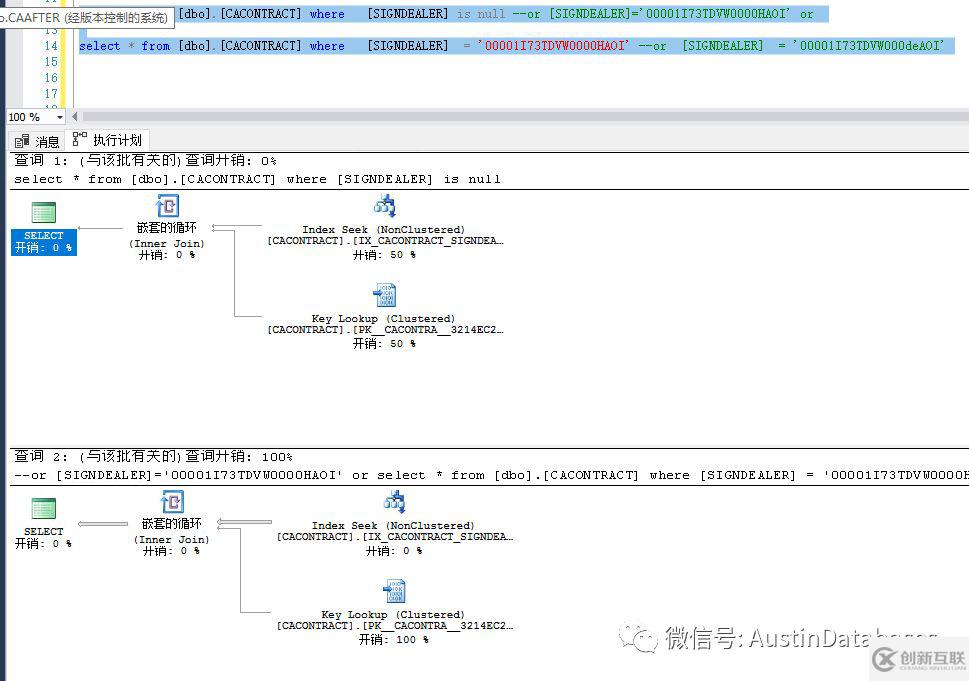 SQL SERVER  SQL 语句优化的示例分析