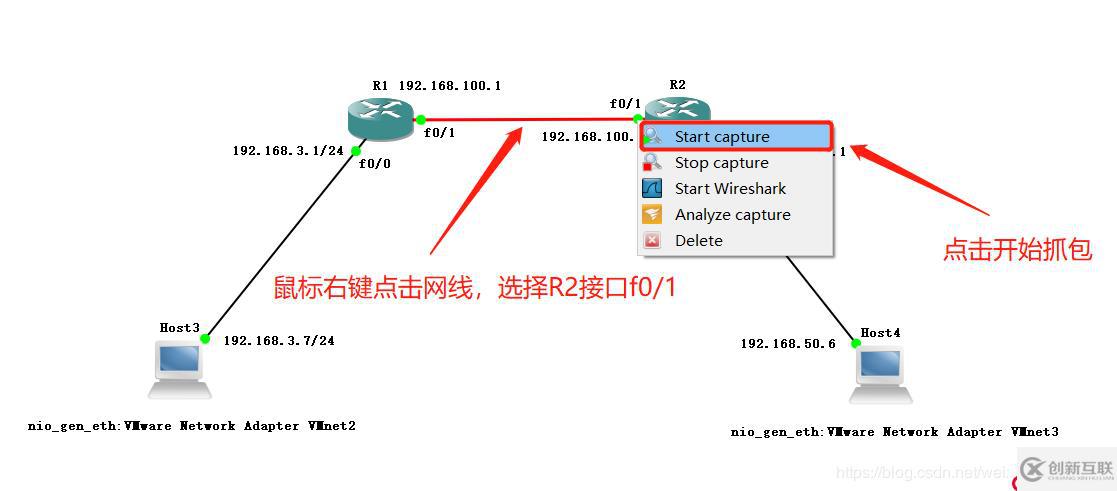 玩转GNS3——实现两台路由设备与两台PC设备之间互联