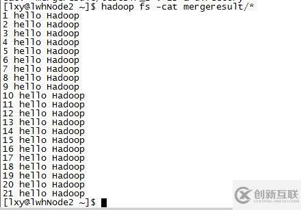 Hadoop文件合并——Hadoop In Action上的一个示例