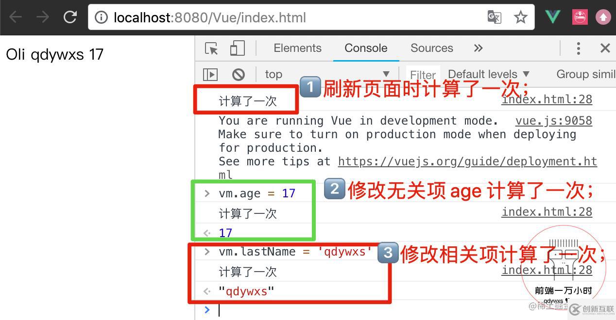 Vue中的计算属性、方法与侦听器源码分析