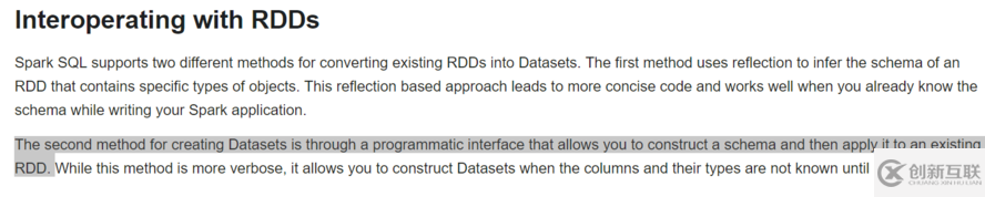 Spark SQL中的RDD与DataFrame转换实例用法