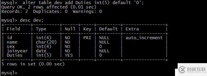 mysql之mariadb 基本操作