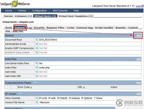 LiteSpeed如何添加虚拟主机+支持htaccess