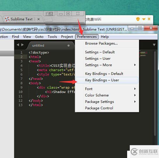 设置sublime text2/3中默认预览浏览器快捷键的方法