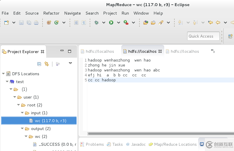hadoop-002中Eclipse如何运行WordCount
