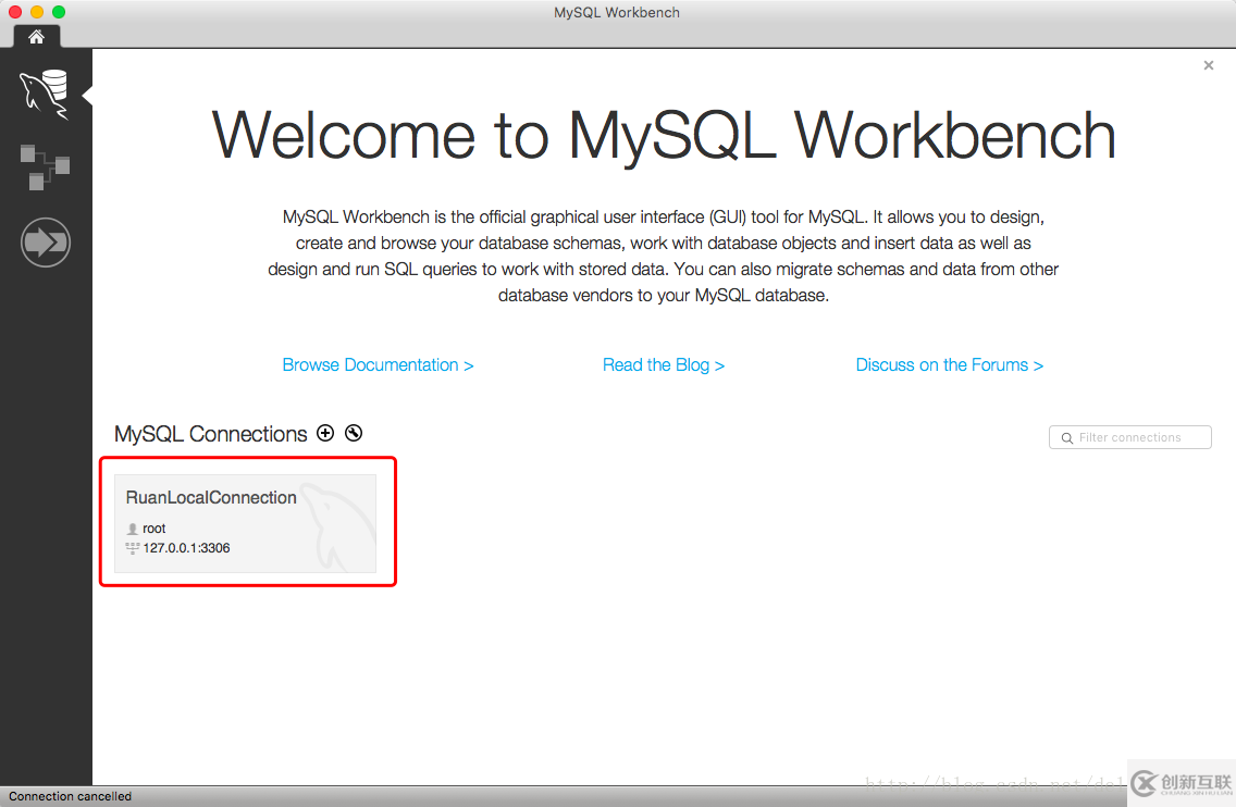 MAC下Mysql5.7+ MySQL Workbench安装配置方法图文教程