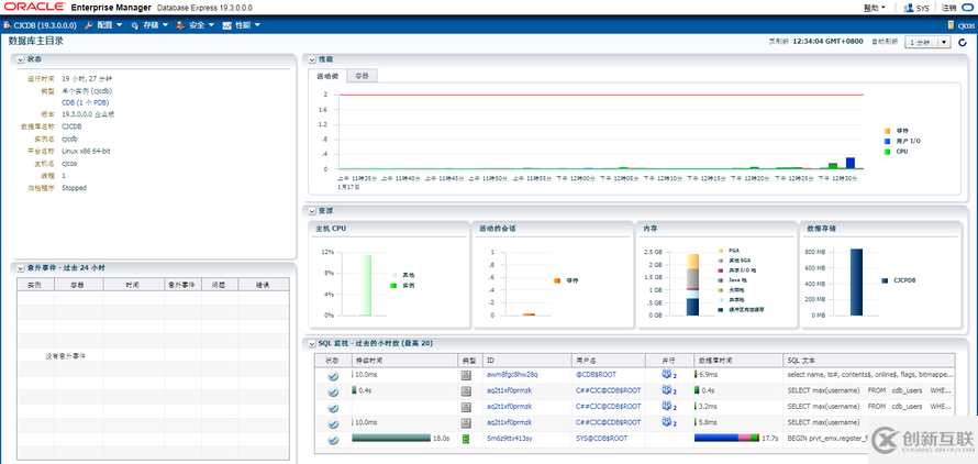 Oracle 19C EM