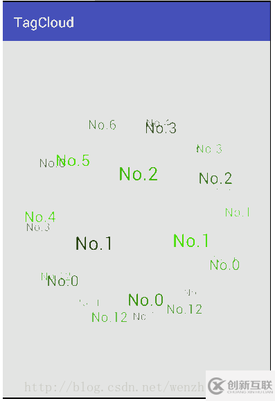 Android实现3D标签云简单效果