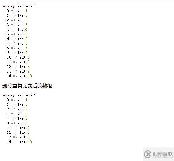 php中数组的值可不可以重复