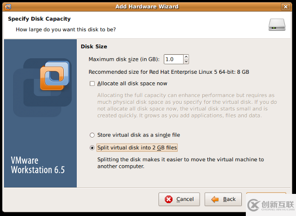 如何在不重启的情况下为Vmware Linux客户机添加新硬盘