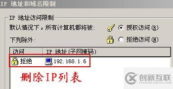 IIS服务器解决客户端的IP地址被拒绝怎么办