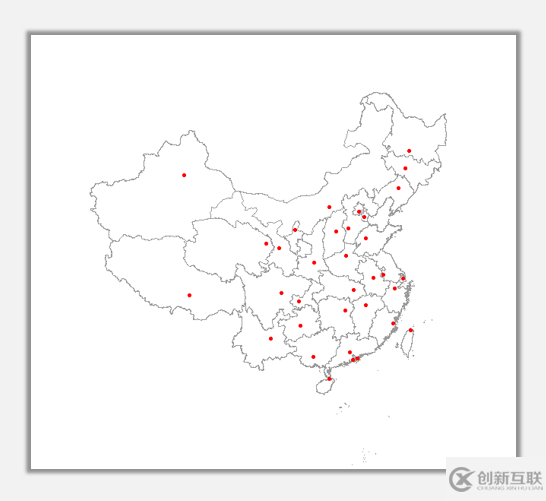 R语言可视化实现地图填充与散点图图层叠加