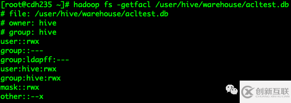 hadoop中用户有CREATE权限建表后但无HDFS文件的ACL访问权限异常怎么回事