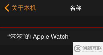 Apple Watch的名称该如何更改