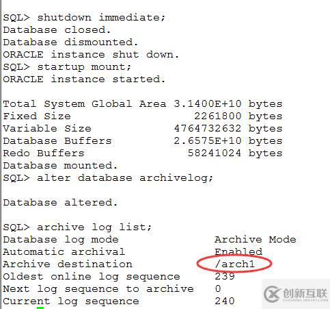 Oracle 11g RAC将归档从ASM修改到本地