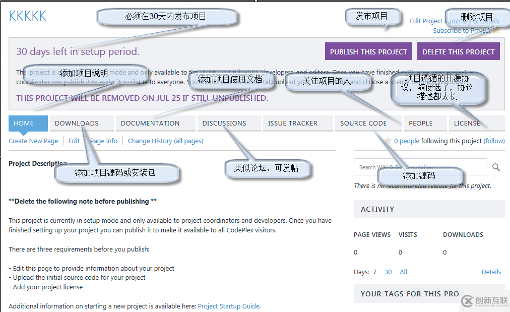 如何在CodePlex上开源一个项目的