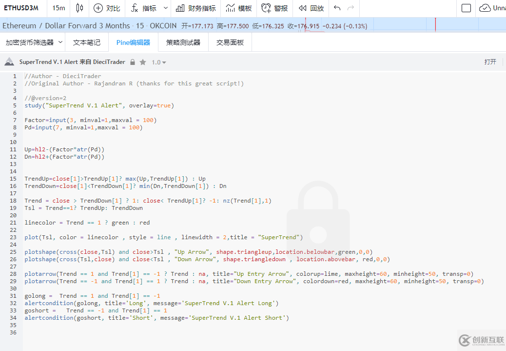 python如何实现SuperTrend V.1超级趋势线系统