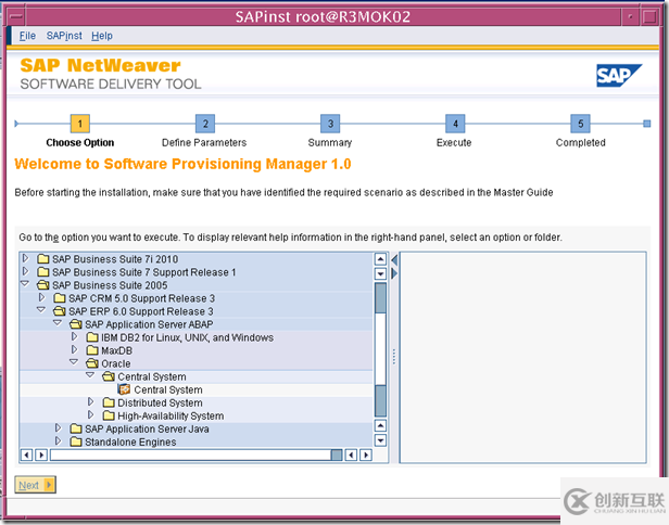 使用SWPM安装 SAP ERP6.0 on solaris 10