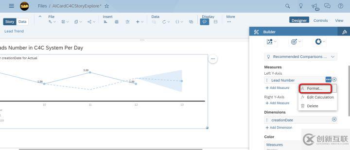 怎么使用SAP Analytics Cloud统计C4C系统每天新建的Lead个数和预测趋势