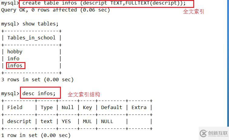 mysql 数据库基本操作大全