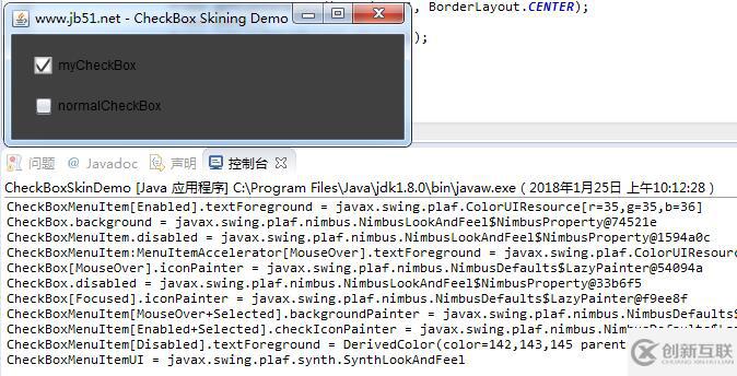 Java Swing组件定制CheckBox示例