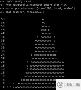 使用python3中Bashplotlib库绘制数据的示例